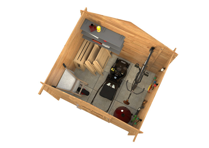 Palmako redskabsrum Peter 1 206 x 176 cm